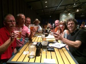 dinner after a day at the fair doing hypnosis shows